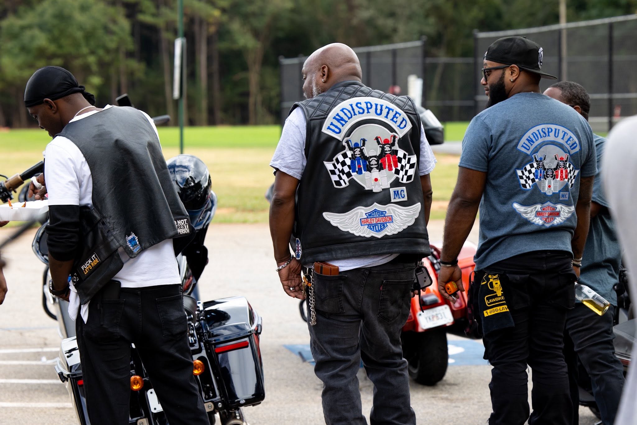 Motorcycle riders together representing brotherhood and community