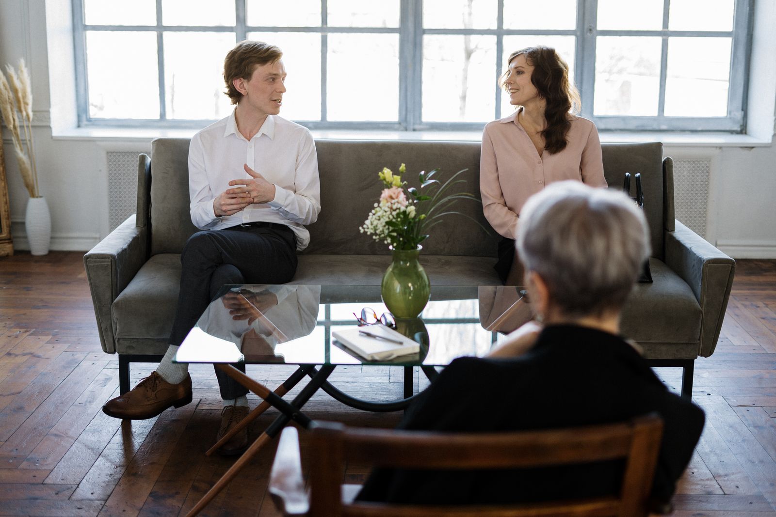 Attorney reviewing personal injury case documents with an injured client in Georgia