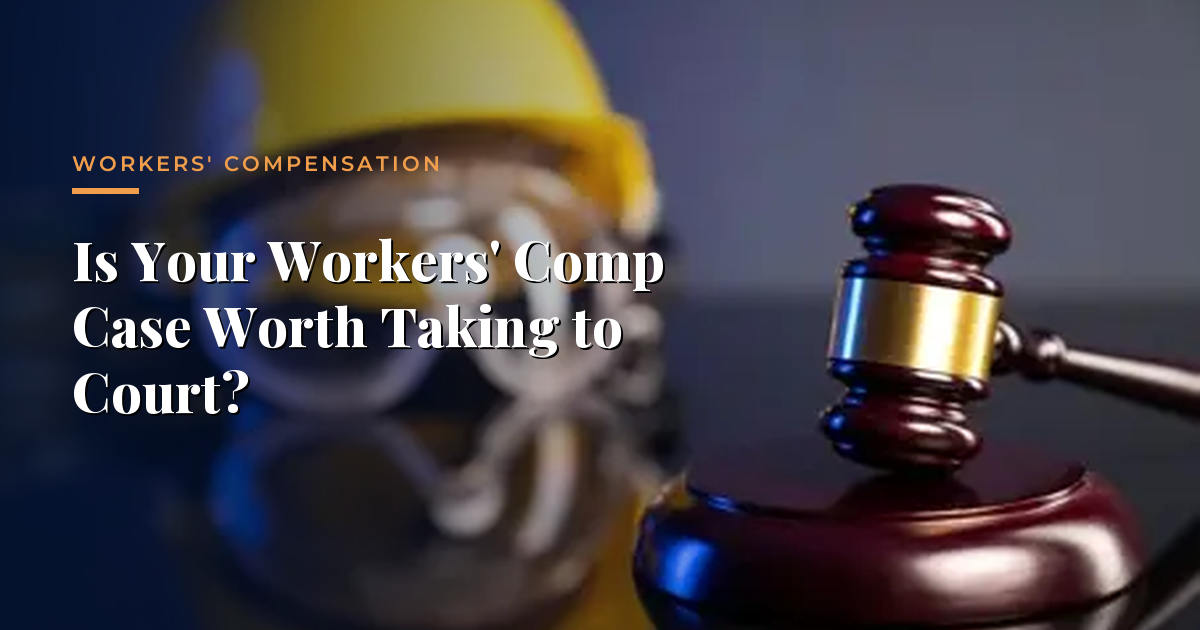 ¿Merece la Pena Llevar su Caso de Compensación Laboral a Juicio? — Compensación Laboral, Morrison & Hughes